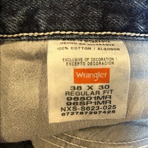 Wrangler Men's Dark Blue Straight Jeans